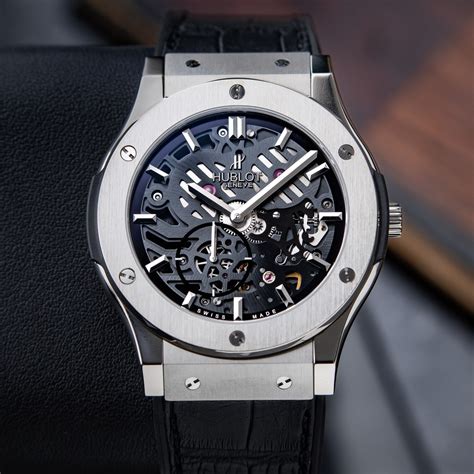 hublot esqueleto|hublot skeleton titanium.